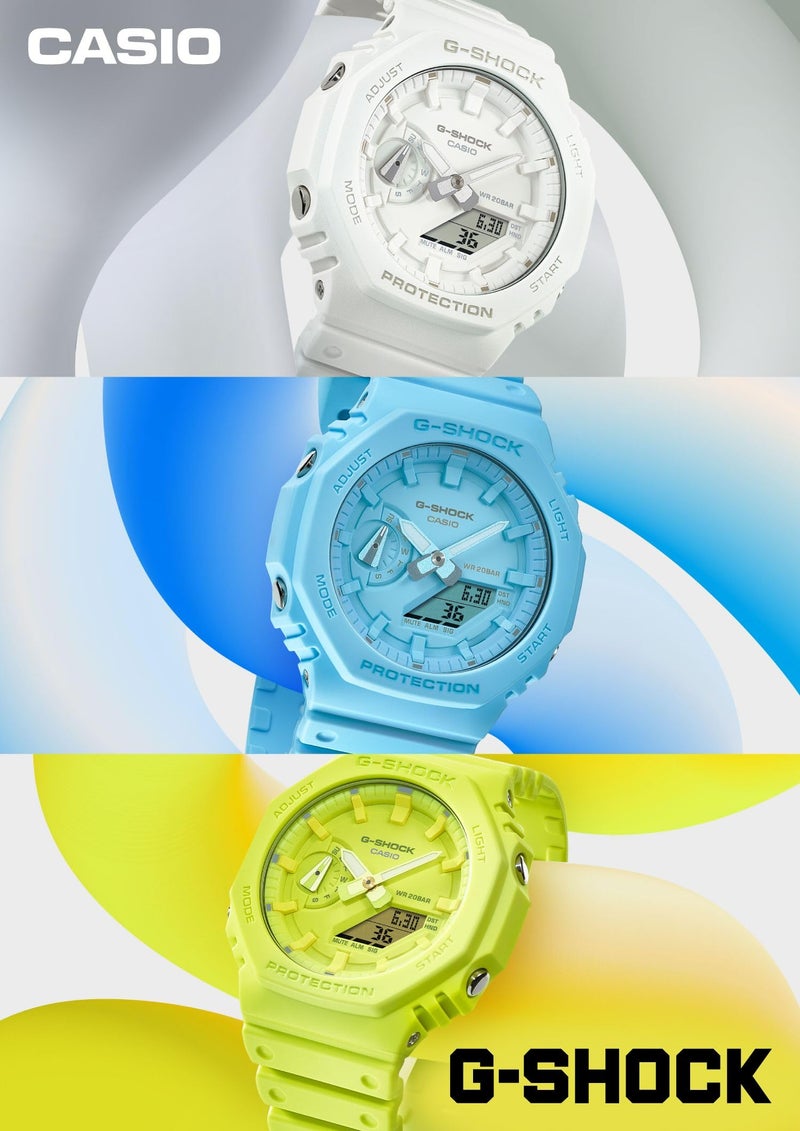 G-SHOCK كاسيو جي شوك GA-2100-7A7JF [سلسلة جي شوك تون-أون-تون]، أبيض - Image 2