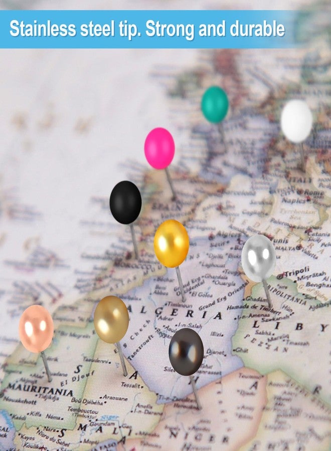 Utron 810 PCS Map Pins, 1/8 Inch Map Tacks, Colored Push Pins, 15 Assorted Colors (Each Color 54 PCS) in Map Push Pins, Push Pins for Bulletin Board - Image 5