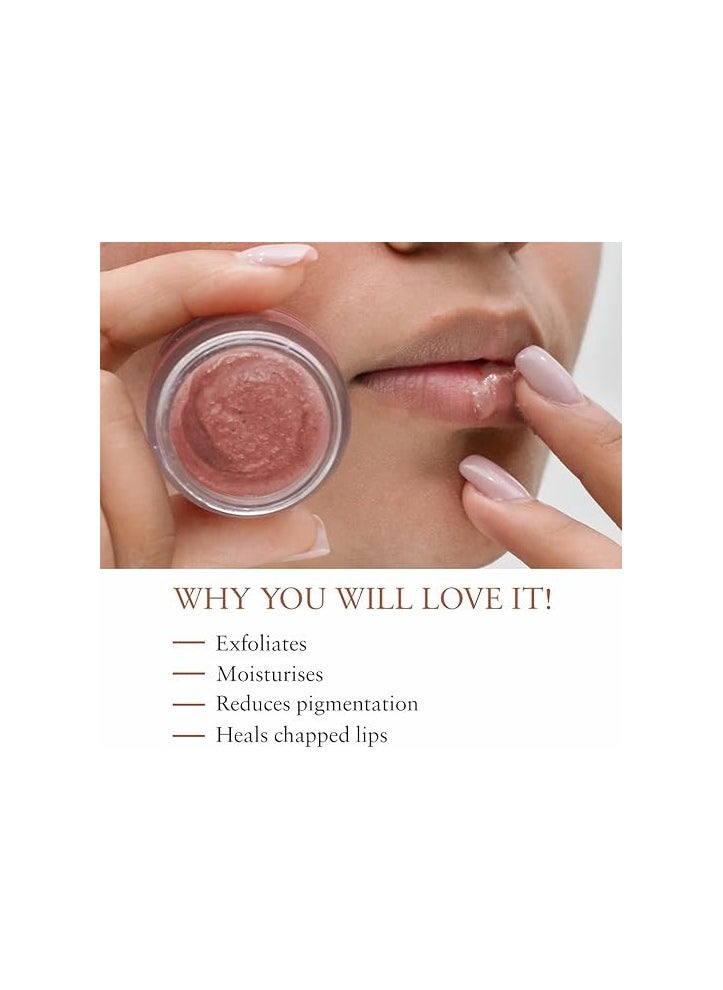Just Herbs - Just Herbs Ayurvedic & Vegan Peach Lip Scrub & Lip Mask duo pack for Chapped Pigmented & Dark lips 30gm - Image 1