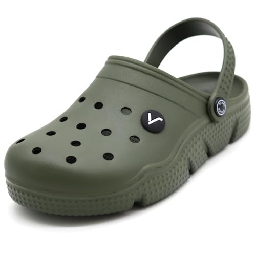 SVAAR Super Comfortable Clogs, Sandals With Adjustable Back Strap For Men Olive Green - 8 Uk - Image 1