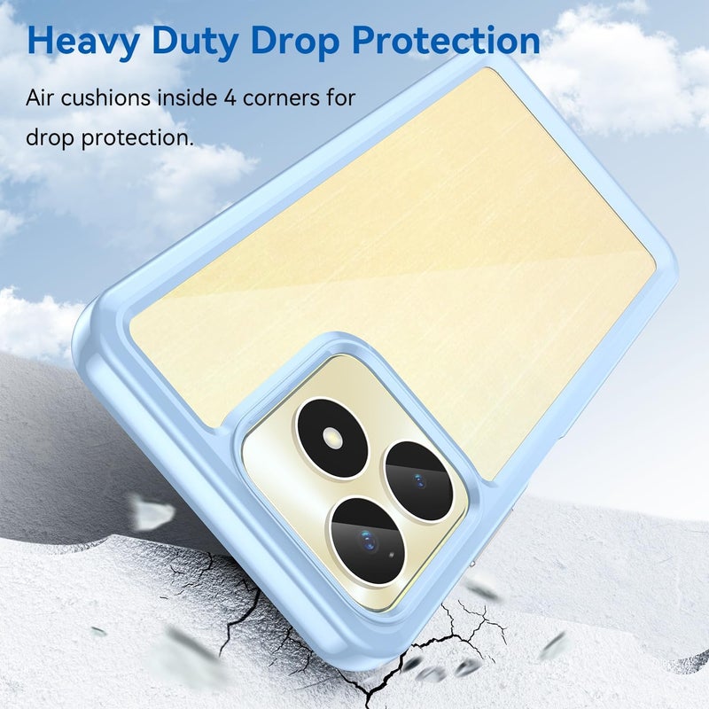 Mingwei Case For Realme Note 50 5G/C53 Clear Soft Tpu Shock Absorption Slim Lightweight Shockproof Cover Hybrid Protective Case Blue, Note50 - Image 3