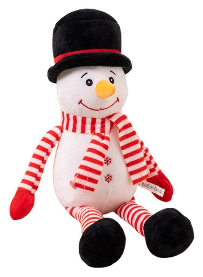 Cuddles Collectible Xmas Snowman Plush with Hat and Muffler (Gift plush toys for Boys and Girls)  23cm - Image 1