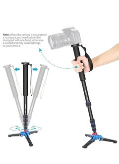 Neewer Neewer Extendable Camera Monopod with Removable Foldable Tripod Support Base:Aluminum Alloy,20-66 inches/52-168 centimeters for Canon Nikon Sony DSLR Cameras,Payload up to 11 pounds/5 kilograms  - Image 2