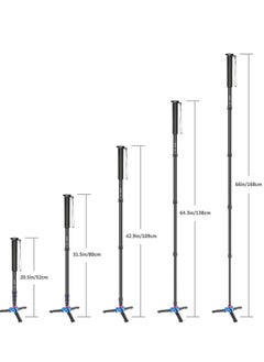 Neewer Neewer Extendable Camera Monopod with Removable Foldable Tripod Support Base:Aluminum Alloy,20-66 inches/52-168 centimeters for Canon Nikon Sony DSLR Cameras,Payload up to 11 pounds/5 kilograms  - Image 5