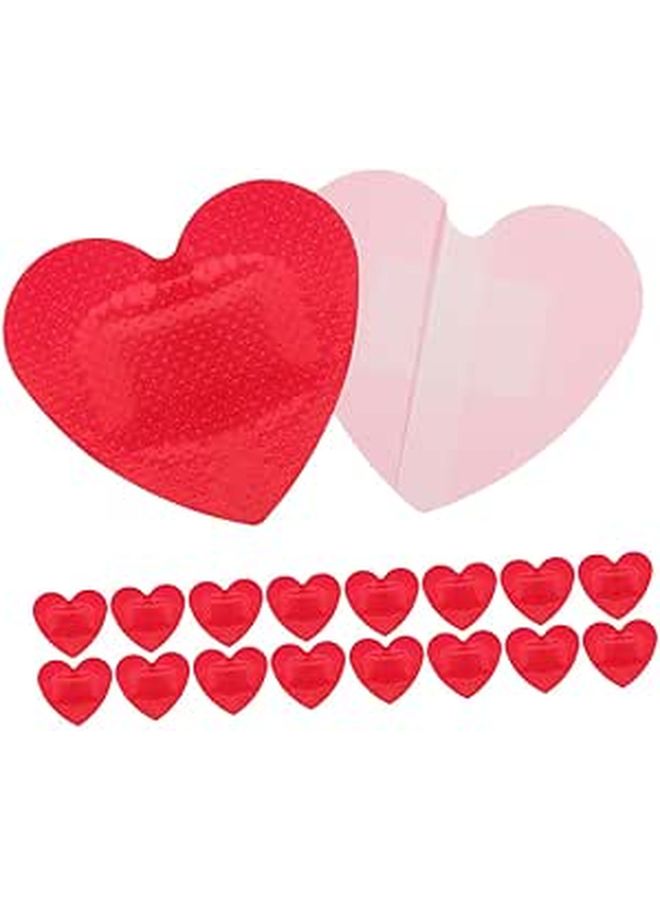 Waterproof Heart Shaped Bandages 40 Pcs Flexible Breathable Wound Care - Image 1