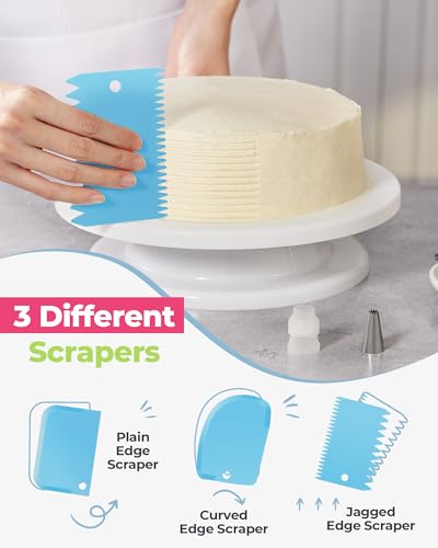 Kootek 90 PCs Piping Bags and Tips Set, Cake Decorating Supplies Kit with 55 Numbered Icing Piping Tips, 20+2 Pastry Bags for Cake Cupcake, Frosting Piping Kit with Booklet and eBook - Image 3