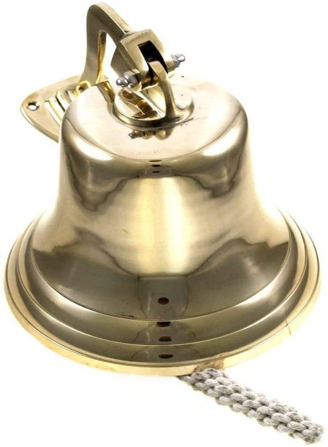THOR INSTRUMENTS 11" H Brass Ship Bell Polished Premium Nautical Boat's Bell Maritime - Jumbo Bells Rustic Vintage Home Decor Gifts - Image 1