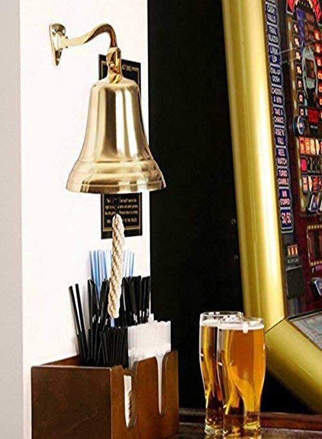 THOR INSTRUMENTS 11" H Brass Ship Bell Polished Premium Nautical Boat's Bell Maritime - Jumbo Bells Rustic Vintage Home Decor Gifts - Image 4