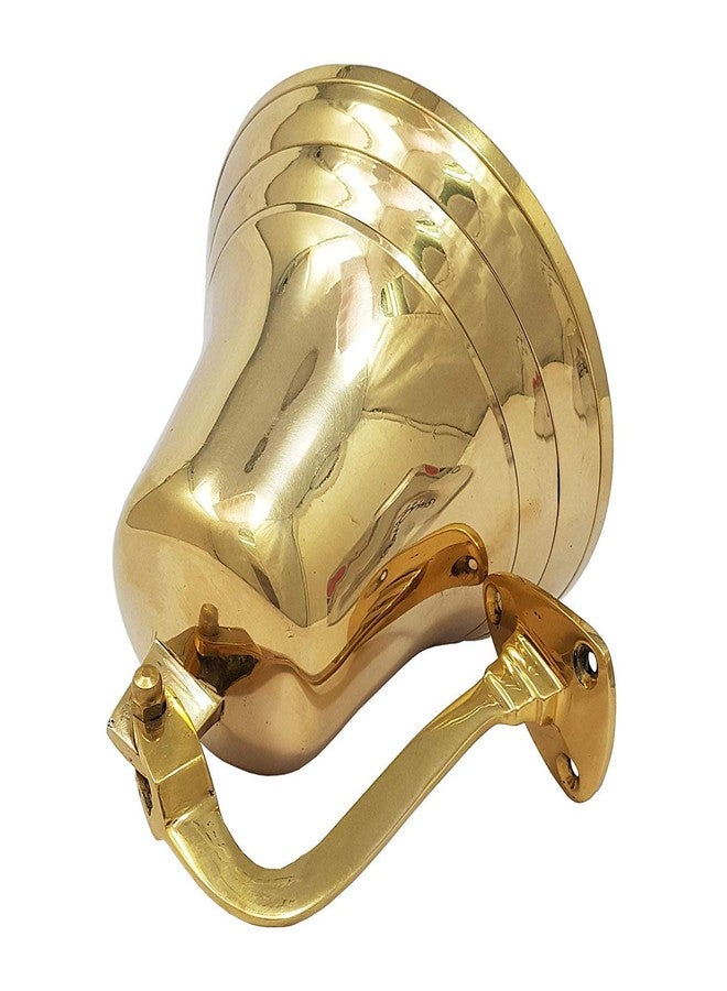 THOR INSTRUMENTS 11" H Brass Ship Bell Polished Premium Nautical Boat's Bell Maritime - Jumbo Bells Rustic Vintage Home Decor Gifts - Image 3
