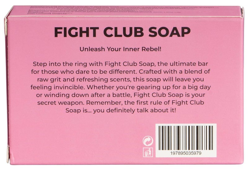 Costume Agent Fight Soap Bar for Bath Tyler Durden Club Movie Prop Gift Pink with Box - Image 4