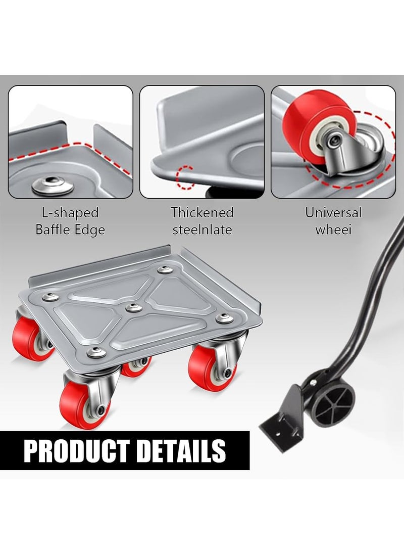 TOPHAVEN TOPHAVEN 5-Wheel Furniture Lifter Mover Set, 600kg Heavy Duty Furniture Move Roller Tools with Anti-Slip for Sofa, Wardrobes, Washing Machines, Fridge Adjustable Height  - Image 4