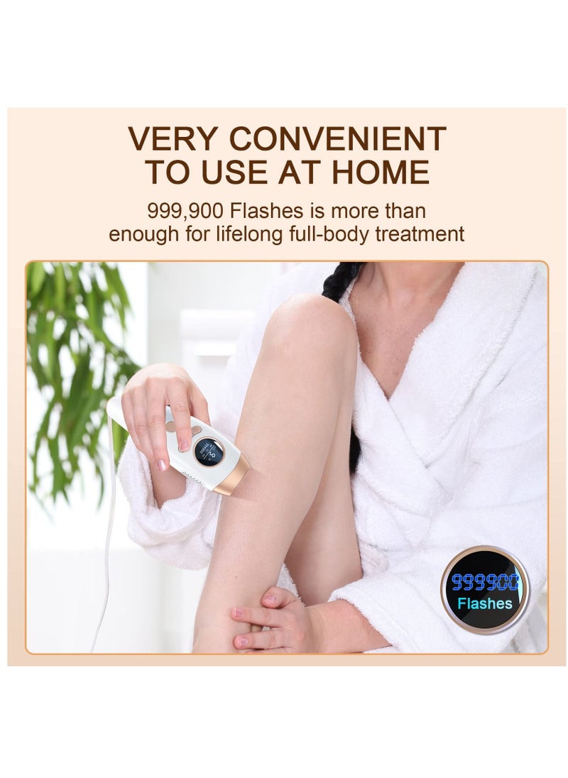 SYOSI - IPL Hair Removal for Women and Men, Laser Permanent 3-In-1 Face Leg Arm Back Whole Body Hair Remover, 999,900 Flashes FDA Cleared Home Use Device - Image 1