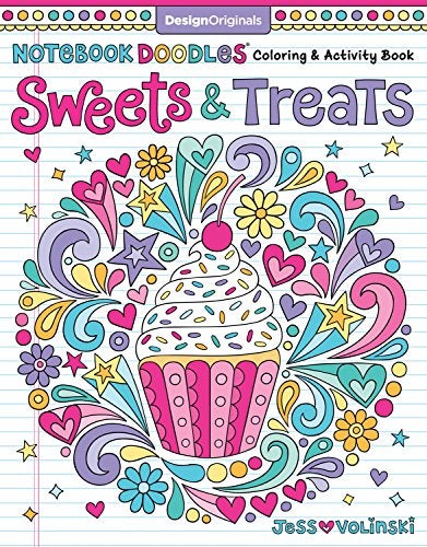 Notebook Doodles Sweets And Treats Coloring And Activity Book