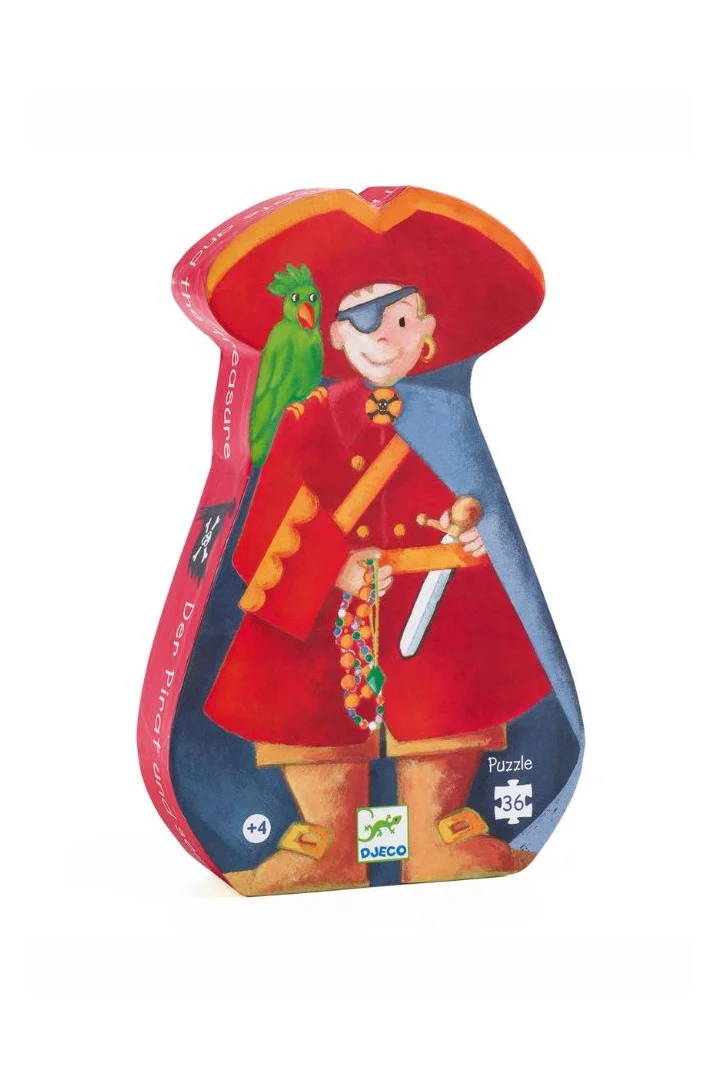 DJECO The Pirate And His Treasure Puzzle- 36Pcs