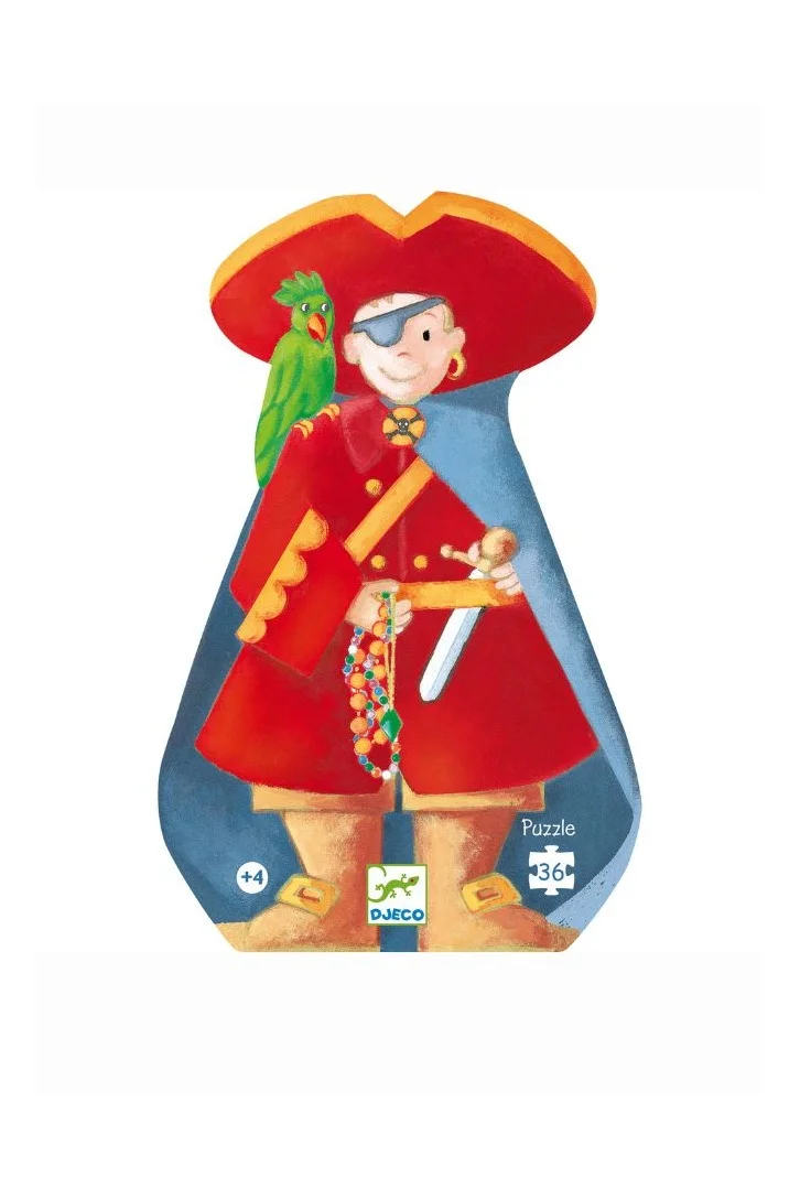 DJECO The Pirate And His Treasure Puzzle- 36Pcs