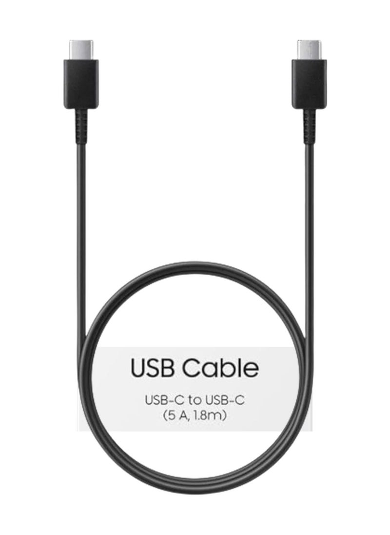 45W Super Fast Charger 2.0 For Galaxy with 1.8M USB-C Cable, For Android Specially For Galaxy S25/S24/S23/S22/S21 Series A53 A72 A51 A52, For All Type C Device (45W With 1.8M Cabel)