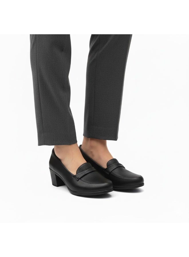 حذاء نسائي راقٍ بكعب مريح ولمسة كلاسيكية - متوفر بالوان و مقاسات مختلفه - Image 3