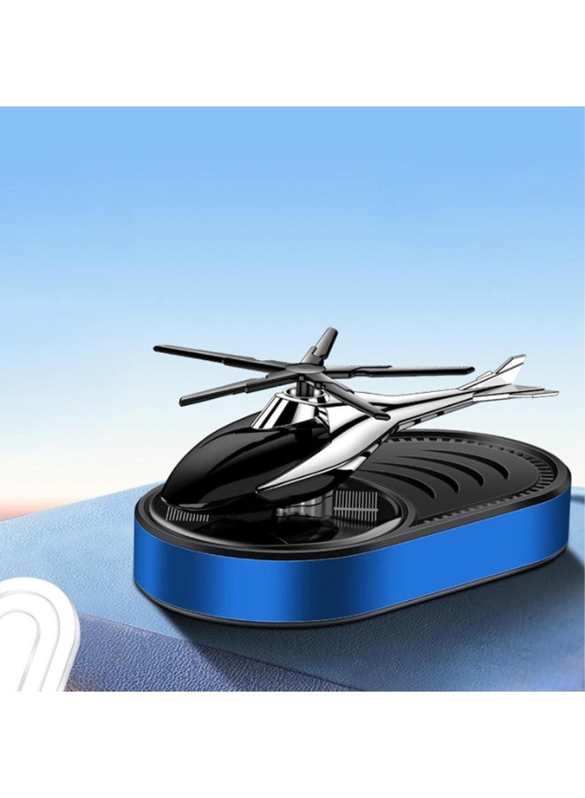 Helicopter Solar Car Air Freshener Rotating Propeller – Solar Powered Aromatherapy Diffuser with Essential Oil Fragrance for Car Interior Decoration - Image 1