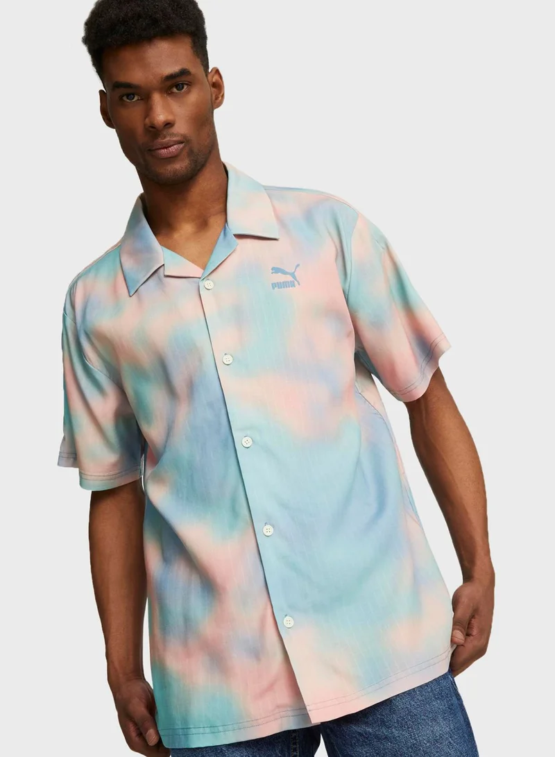 PUMA Classics Re:Escape Relaxed Aop Woven Shirt