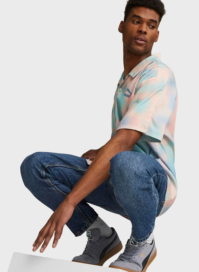 PUMA Classics Re:Escape Relaxed Aop Woven Shirt
