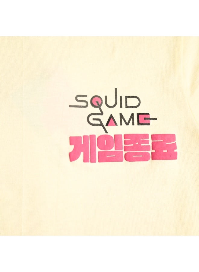 SQUID GAME WOMENS ROUND NECK T-SHIRT, MULTICOLOR - Image 4