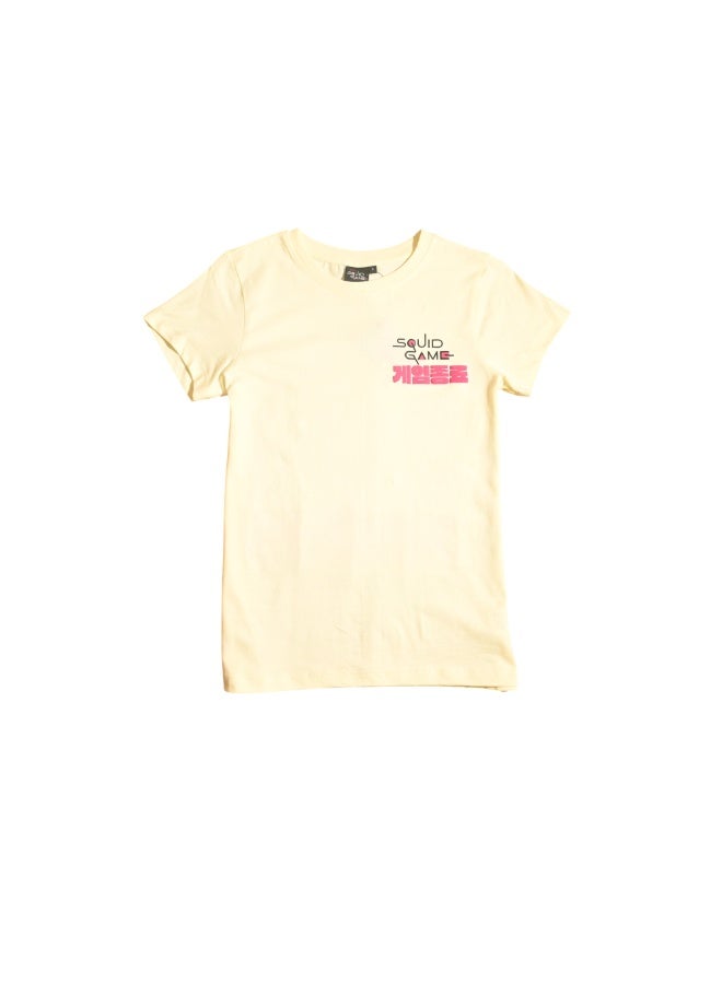 SQUID GAME WOMENS ROUND NECK T-SHIRT, MULTICOLOR - Image 1