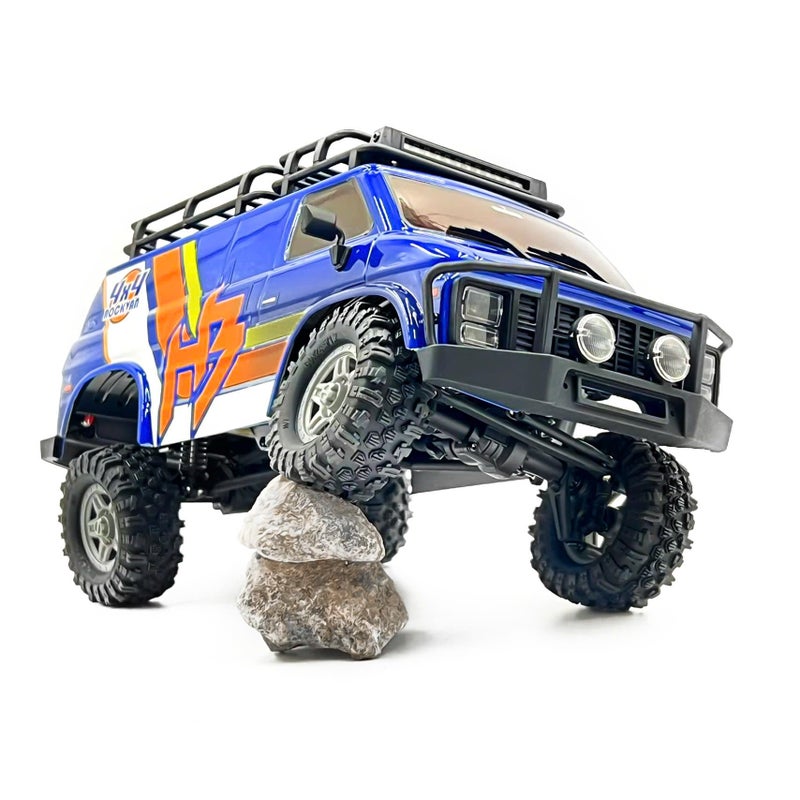HOBBYPLUS CR18P EVO 2 RockVan RC Crawler - 1/18 Scale Mini RC Crawler with Two-Speed Transmission, All-Metal Gears, Evolved EVO Platform, Ready-to-Run, Distinctive Styling - Image 3