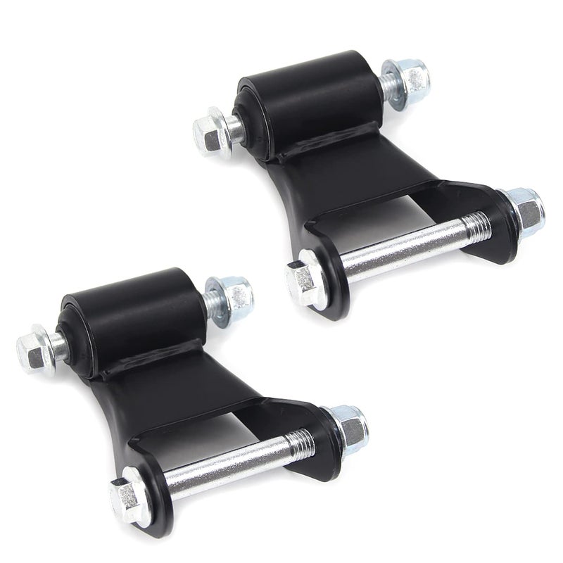 FEXON Rear Leaf Spring Shackle Kit Compatible with Chevy Silverado 1500 Avalanche SuburbanGMC Sierra Yukon XL 2500 19992013 Replaces 722029 22820716 25812937 Pack of 2