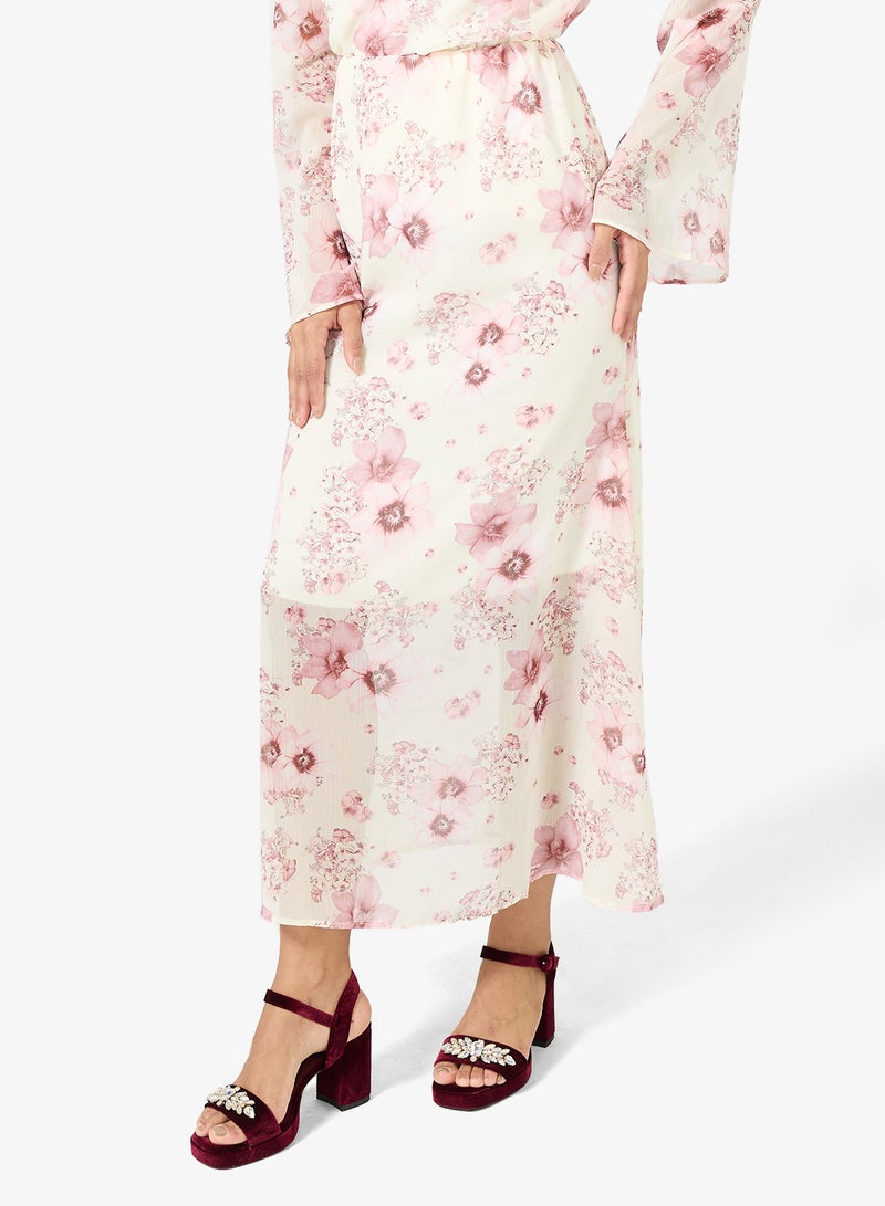 خزانة صندل بكعب منصة مخملي عنابي بحزام للكاحل وزخرفة كريستالية - Image 5