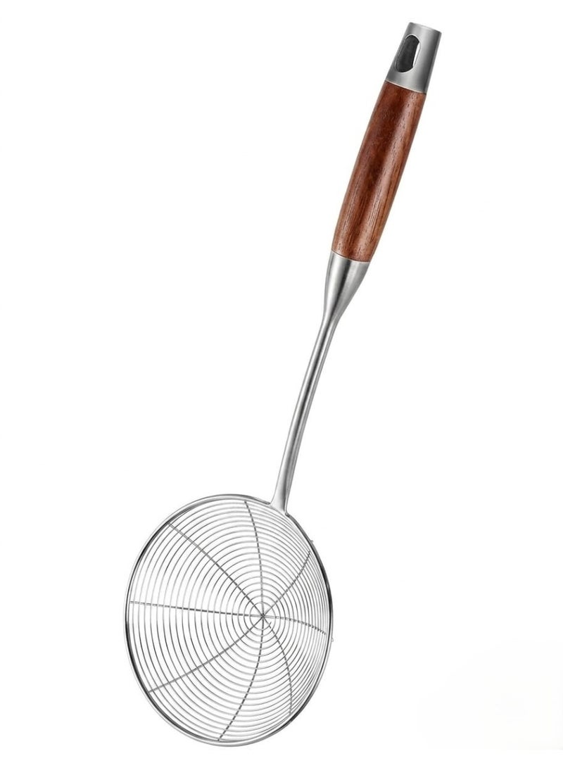 FIRST PRO Stainless Steel Spider Strainer Skimmer Spoon Kitchen Cooking Skimmer for Frying, Boiling and Scooping Food - Image 1