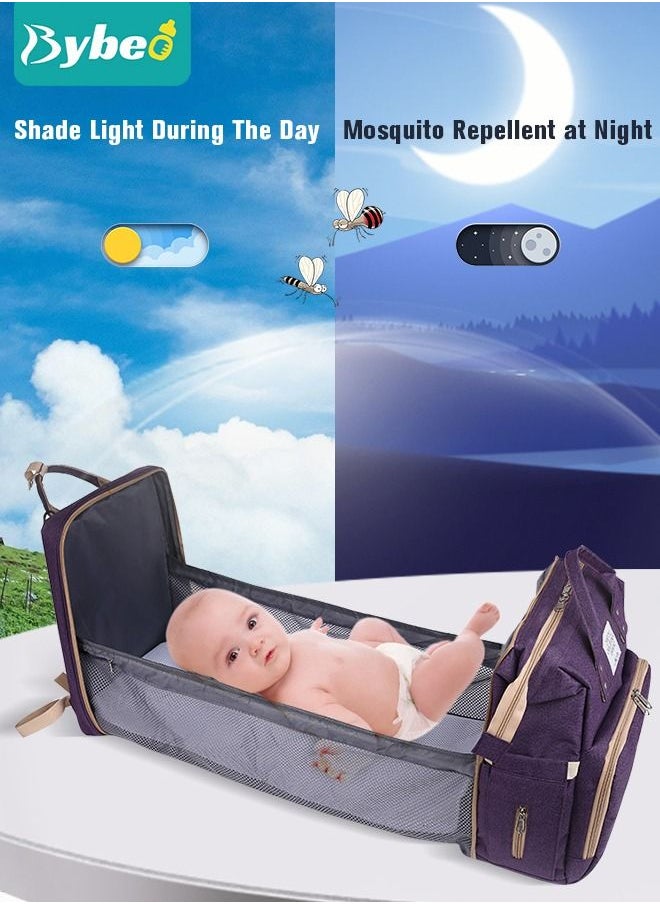 Bybeo - 2024 New Style Baby Diaper Bag Backpack, Multifunction Diapers Changing Station for Boys Girls Outdoor and Travel, Infant Shower Gifts, Large Capacity, 900d Oxford, USB Port - Image 1