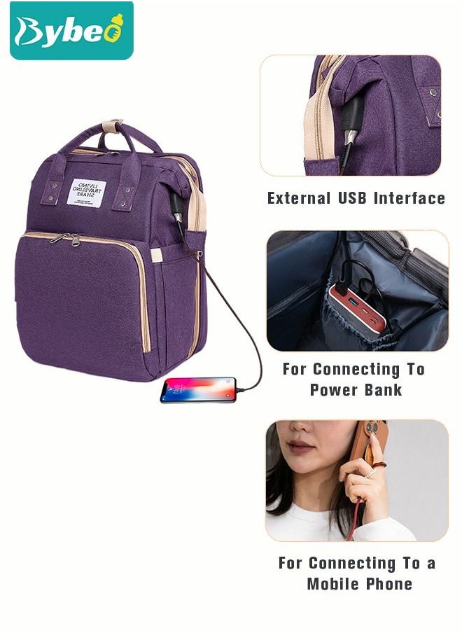 Bybeo - 2024 New Style Baby Diaper Bag Backpack, Multifunction Diapers Changing Station for Boys Girls Outdoor and Travel, Infant Shower Gifts, Large Capacity, 900d Oxford, USB Port - Image 1