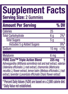 Vicks ZzzQuil PURE Zzzs Triple Action, 60 Gummies  - Image 2