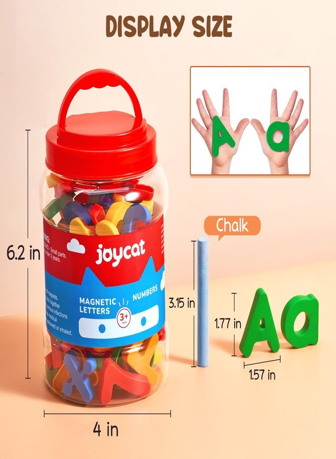 JoyCat 78 Pieces Magnetic Letters Numbers Alphabet Fridge Magnets ABC 123 Preschool Educational Learning Plastic Colorful Toy Set Uppercase Lowercase Math Symbols for Toddlers Kids - Image 5