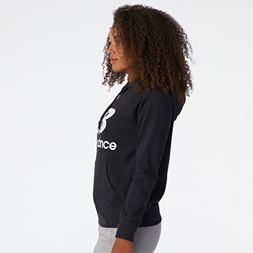 New Balance Women's NB Essentials Pullover Hoodie, Black, X-Small - Image 4