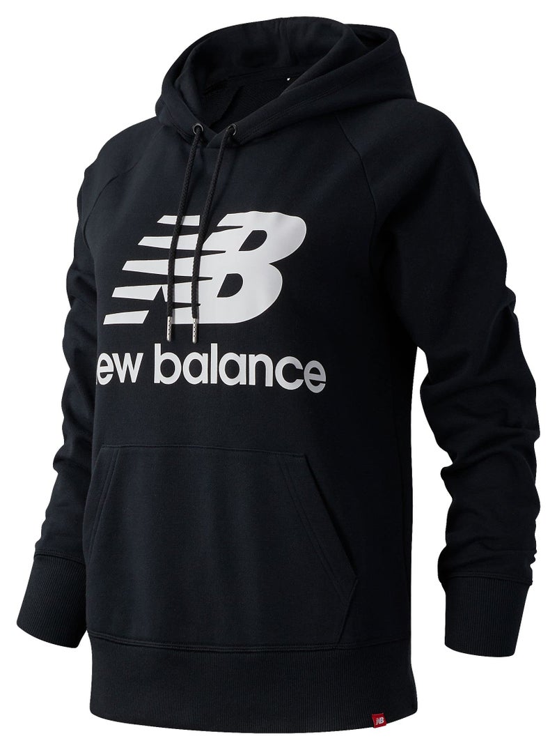 New Balance Women's NB Essentials Pullover Hoodie, Black, X-Small - Image 1