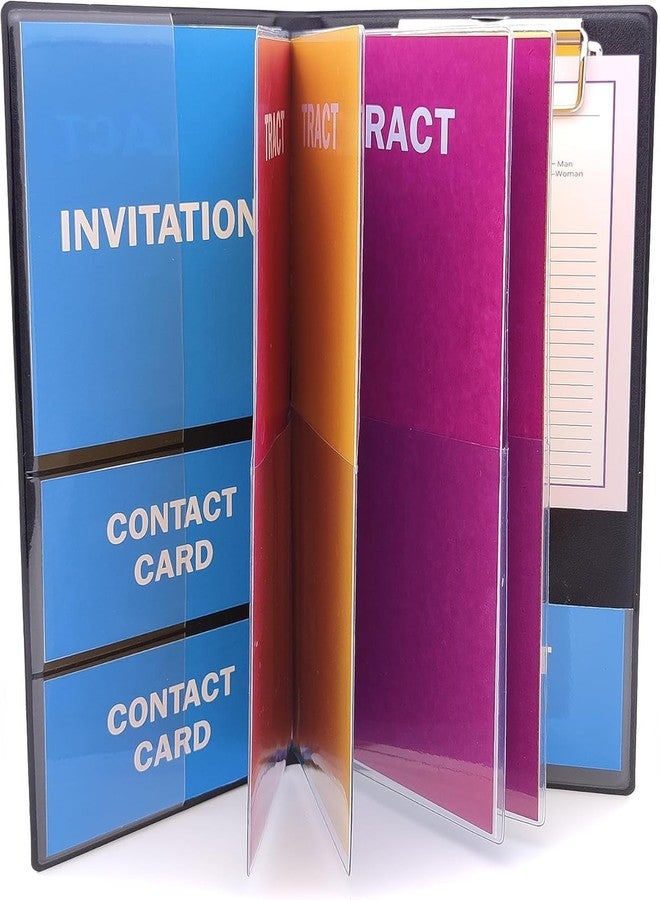 ASVP Shop JW Ministry Organizer Tract Holder Jehovah Witness Field Service (Pink Floral) - Image 1