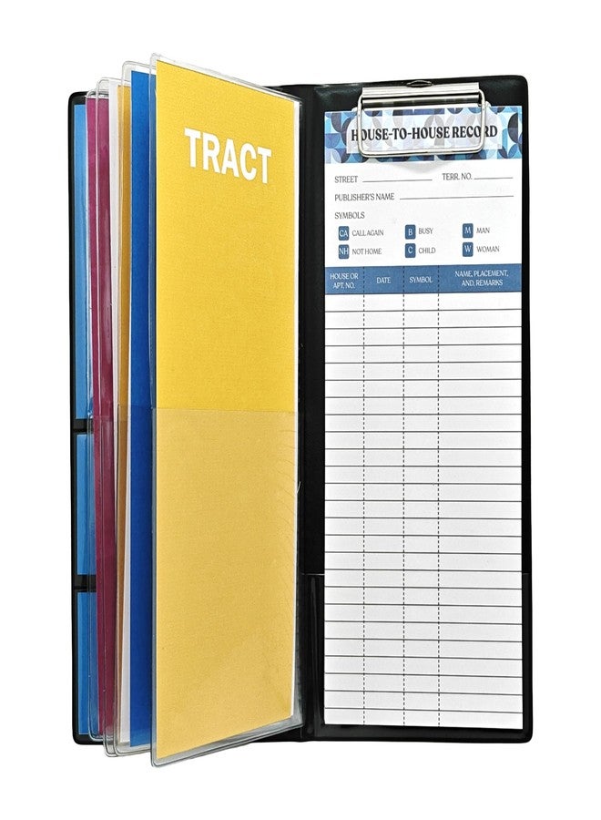 ASVP Shop JW Ministry Organizer Tract Holder Jehovah Witness Field Service (Pink Floral) - Image 3