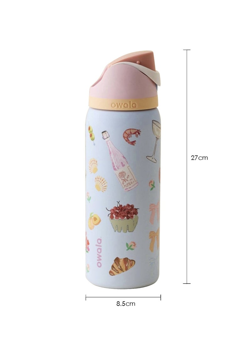 Insulated Stainless Steel Water Bottle With Straw For Sports Travel And School BPA Free Sports Water Bottle(32OZ) - Image 4