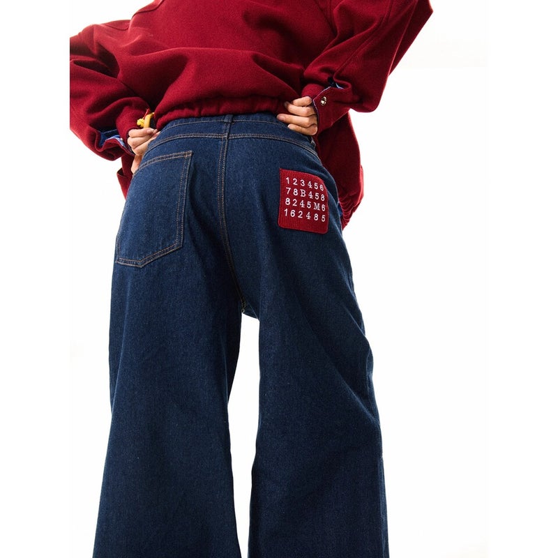 Unisex Classic Denim Jeans Loose Fit Daily Outdoor Wear - Image 3