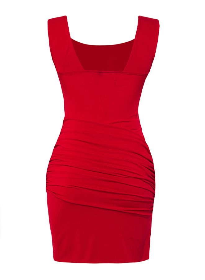 trendyol Limited Edition Backless Midi Bodycon Stretch Knit Dress  - Image 5