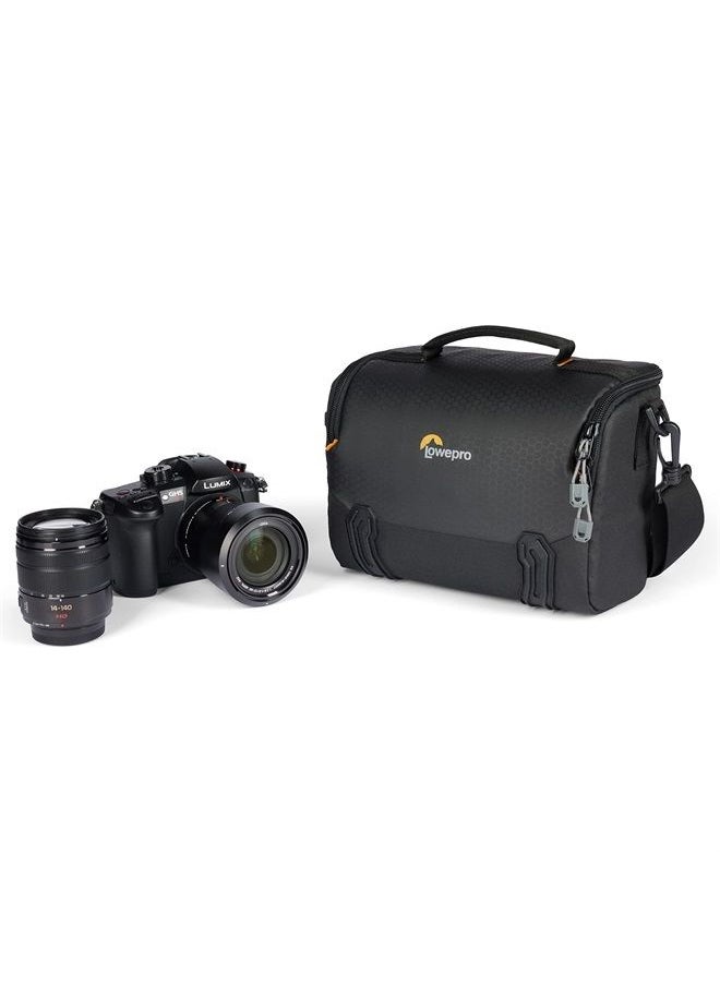 Lowepro - Adventura SH 160 III, Camera Shoulder Bag with Adjustable/Removable Shoulder strap, Bag for Mirrorless Camera, Compatible with Sony Alpha 7 Series, Black - Image 1
