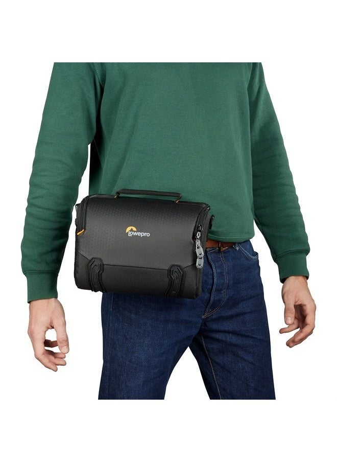 Lowepro - Adventura SH 160 III, Camera Shoulder Bag with Adjustable/Removable Shoulder strap, Bag for Mirrorless Camera, Compatible with Sony Alpha 7 Series, Black - Image 1