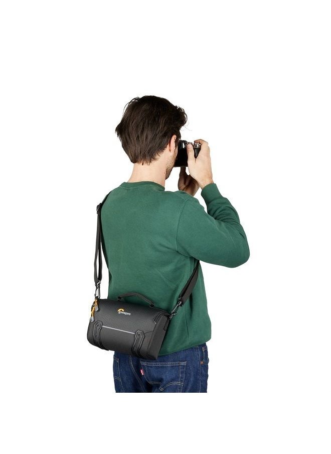 Lowepro - Adventura SH 160 III, Camera Shoulder Bag with Adjustable/Removable Shoulder strap, Bag for Mirrorless Camera, Compatible with Sony Alpha 7 Series, Black - Image 1
