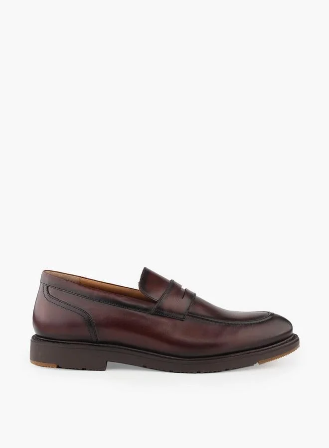 DUCHINI Men Cutout Detail Slip-On Loafers