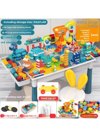 Large Particle Block Table Compatible Lego Assembly Boys Girls Children's Kindergarten Game Toy Table Drawing-Color:Extra Large Long Table +4 Storage Height +566 1 Chair - pzsku/Z1B53CED48DA7CC7B8231Z/45/1745549312/b0115664-6406-4f13-8511-433e689781d2