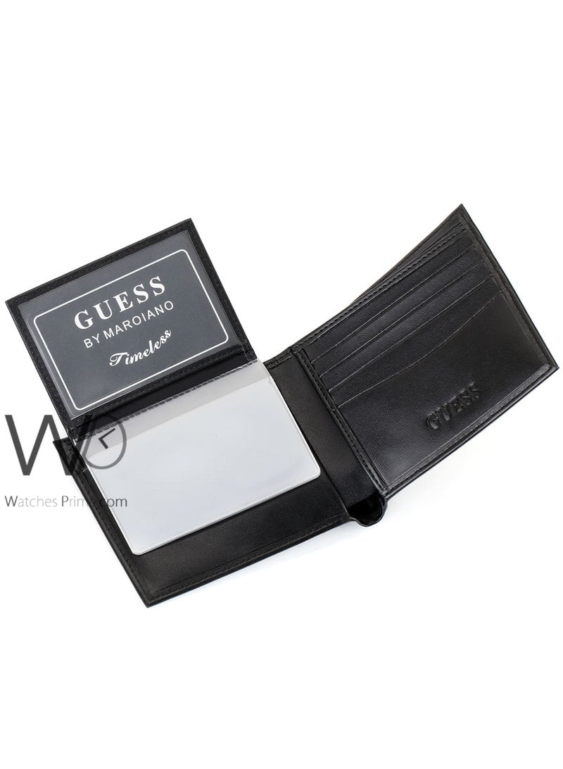 جس محفظة رجالية جلد طبيعي جيس (Guess) - أسود - Image 3