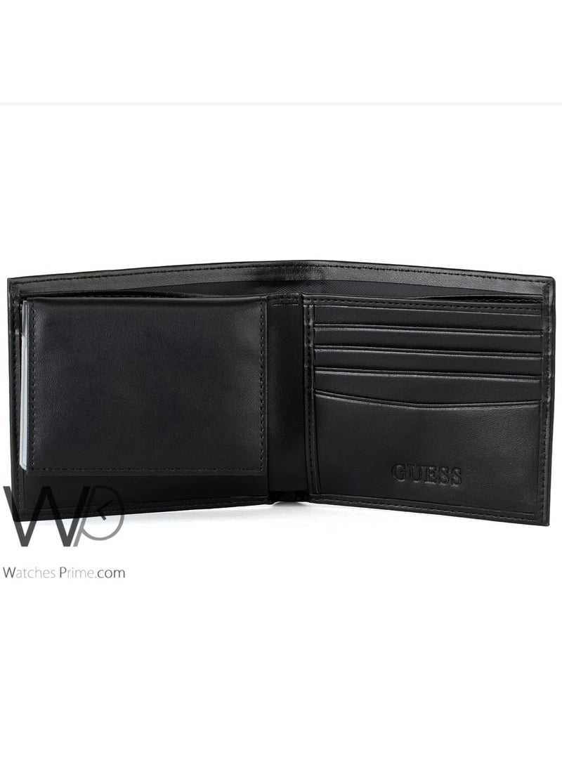 جس محفظة رجالية جلد طبيعي جيس (Guess) - أسود - Image 5