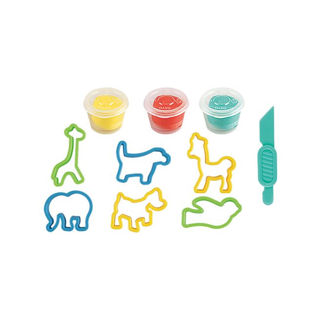 Power Joy Play-Doh Set for Kids - Non-Toxic, Boosts Imagination & Creativity, 3 Years, Includes 3 Doh Cans & 8 Molds (Assorted) - Image 2