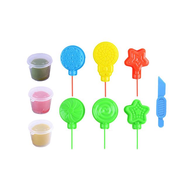 Power Joy Play-Doh Set for Kids - Non-Toxic, Boosts Imagination & Creativity, 3 Years, Includes 3 Doh Cans & 8 Molds (Assorted) - Image 3